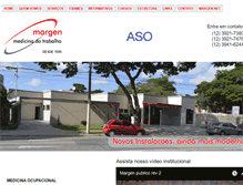 Tablet Screenshot of margen-med.com.br